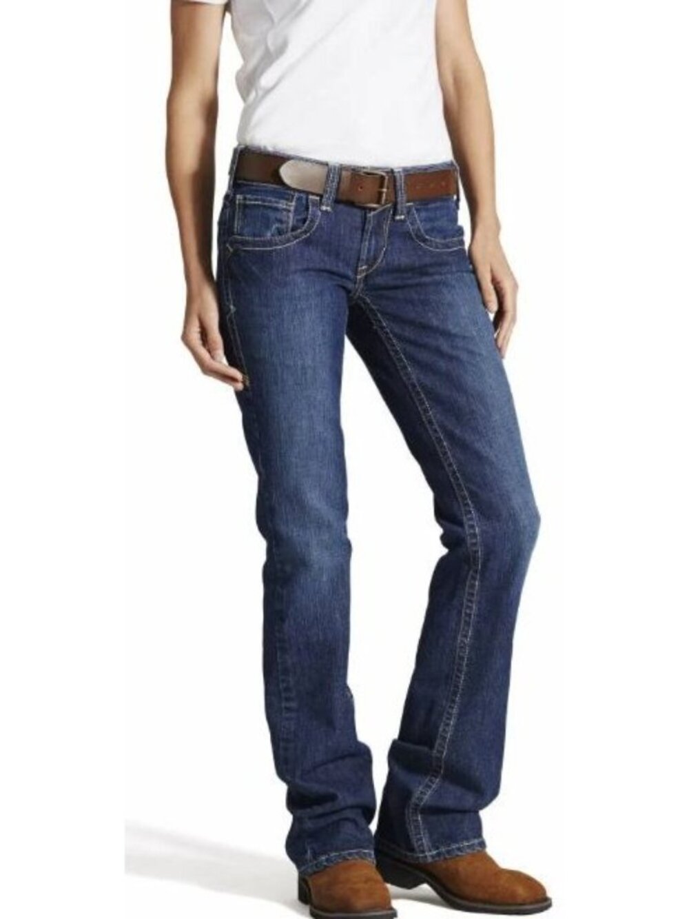 Ariat FR Mid Rise Size 26R Boot Cut Jeans Women's